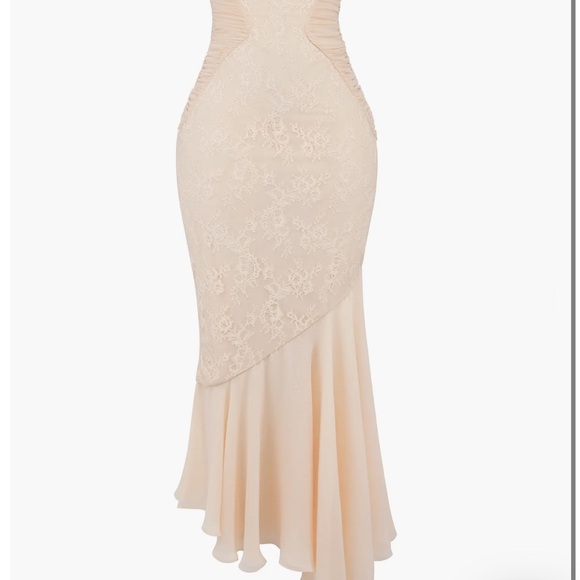 House of CB Felicia Lace Inset Mermaid Gown - Picture 5 of 8